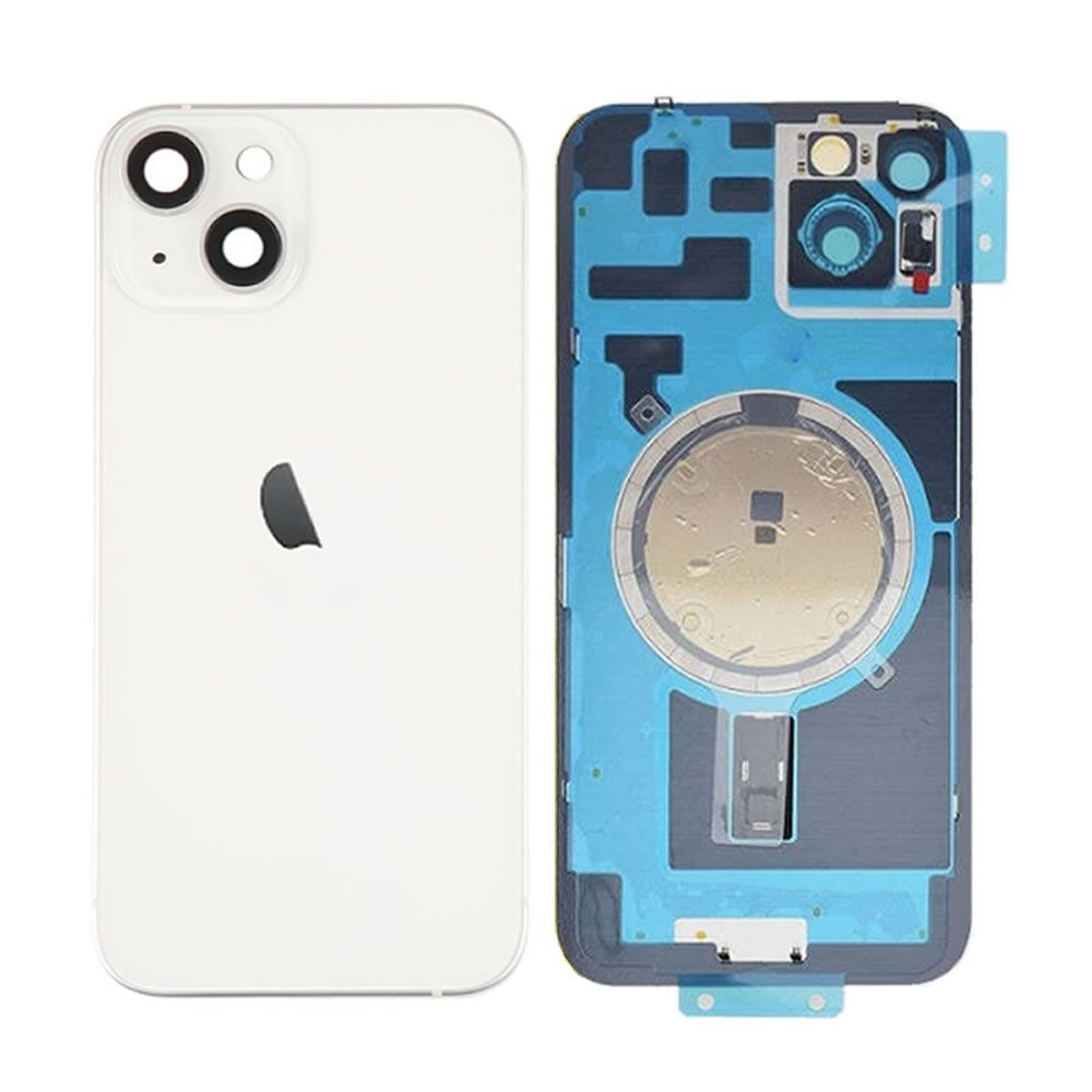 Apple Iphone 14 White Back Cover With Camera Lens Apple Iphone 14 White Back Cover With Camera Lens