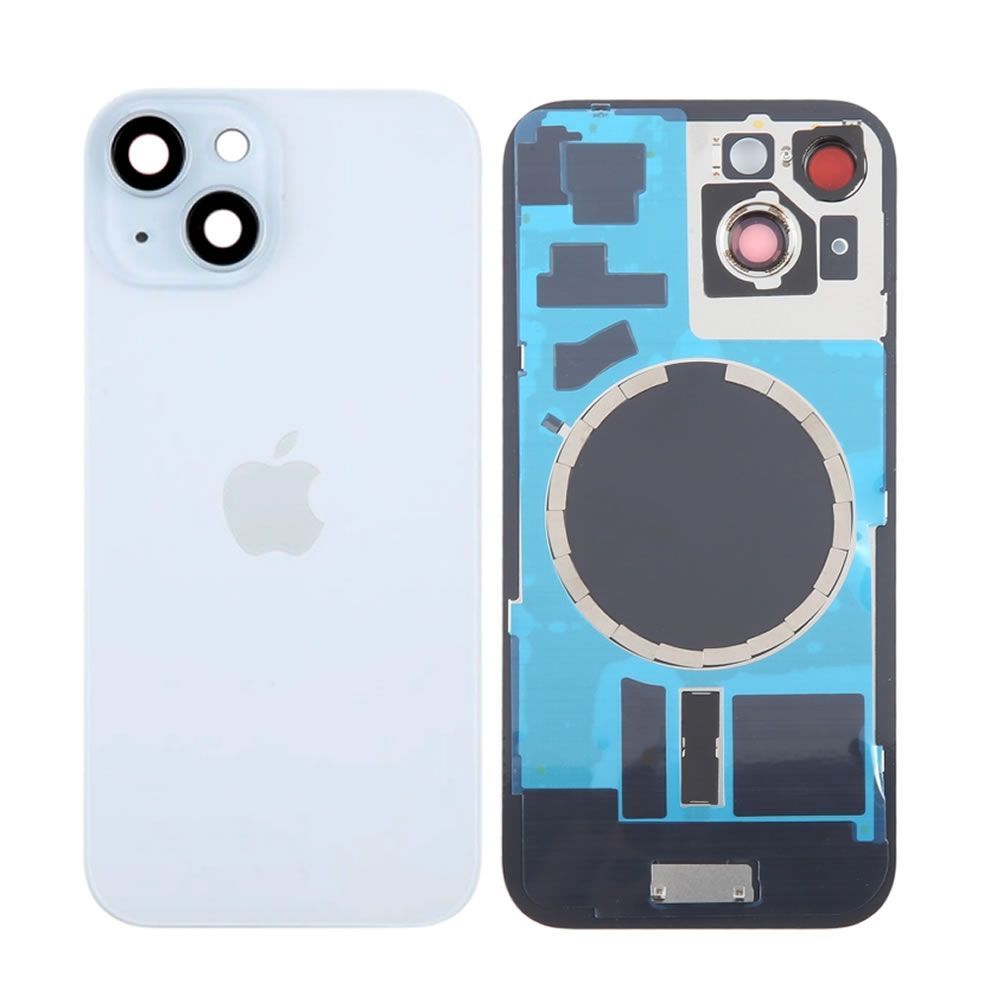 Tampa Traseira Apple Iphone 15 Azul Com Lente de Câmera Tampa Traseira Apple Iphone 15 Azul Com Lente de Câmera