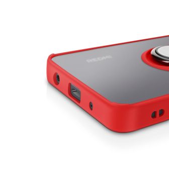 Capa Silicone TPU Com Anel De Dedo Magnético Xiaomi Redmi A5 Vermelho