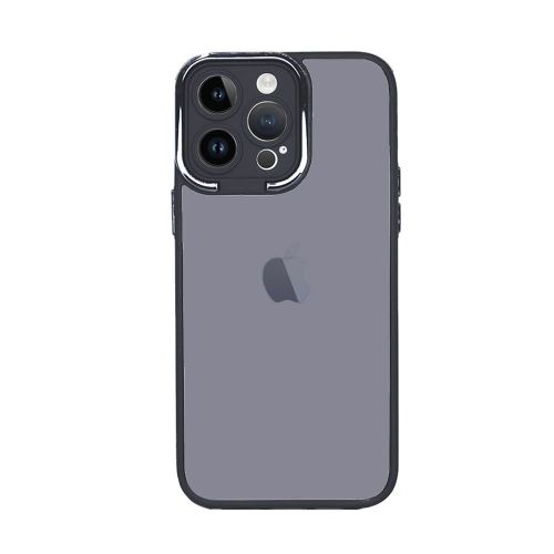 Capa Silicone Bumper Apple Iphone 15 Pro Preto Com Protetor De Câmera Elektro