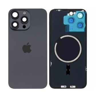 Apple Iphone 15 Pro Max Black Titanium Back Cover With Camera Lens