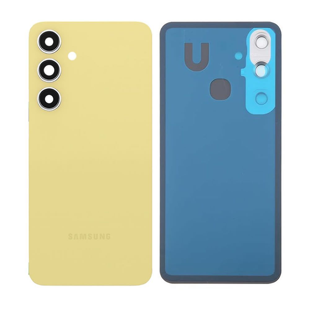 Samsung Galaxy S24 FE/S721 Yellow Back Cover with Camera Lens Samsung Galaxy S24 FE/S721 Yellow Back Cover with Camera Lens