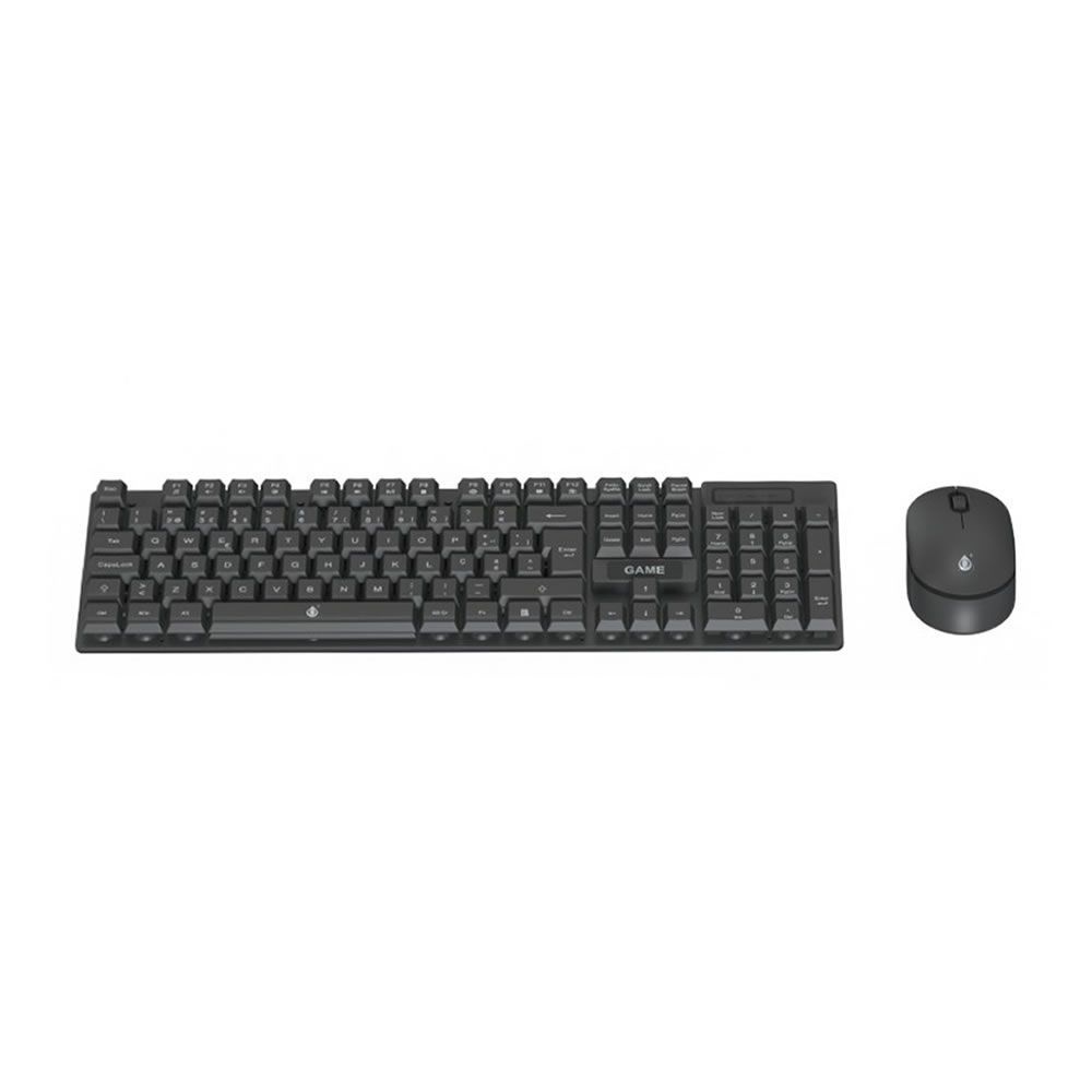 One Plus NG6077 Black 105-Key Wireless Keyboard And Mouse (Portuguese) One Plus NG6077 Black 105-Key Wireless Keyboard And Mouse (Portuguese)
