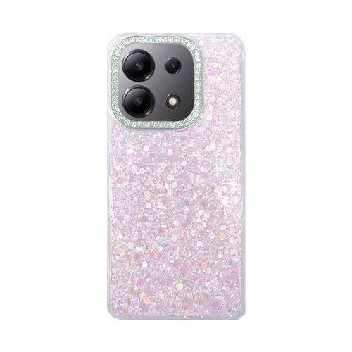 Xiaomi Redmi Note 13 4G Pink Glitter Hard Silicone Case