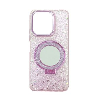 Capa Silicone Dura Xiaomi Redmi 13 4G/5G Rosa Brilhantes Com Anel De Dedo E Espelho Capa Silicone Dura Xiaomi Redmi 13 4G/5G Rosa Brilhantes Com Anel De Dedo E Espelho