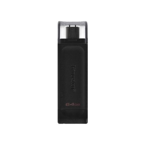 Kingston 64GB Black Pendrive Data Traveler 70 3.2 USB-C