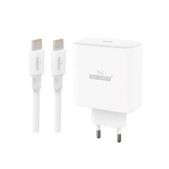 Carregador 240V New Science SLD-T52 Branco 65W 5.0A USB-C Para Tipo-C