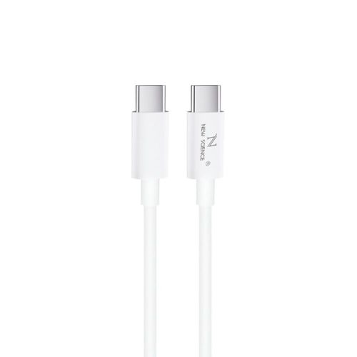 Cabo De Dados USB Tipo C Para Tipo C New Science X-7 Branco 5A 1m
