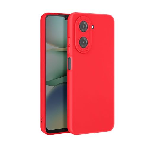 Capa Silicone Xiaomi Redmi A5 Vermelho Com Protetor De Câmera