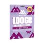 Cart&atilde;o Sim Moche 100GB/10000min Por M&ecirc;s 1500SMS Por Dia Com 100GB Extra