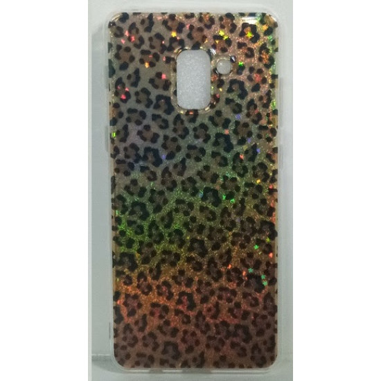 Capa De Tpu Com Desenho De Leopardo Para Samsung Galaxy A8 Plus