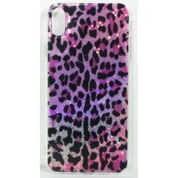 Cover Tpu With Pink Leopard Design For Iphone Xs Max (6.5)