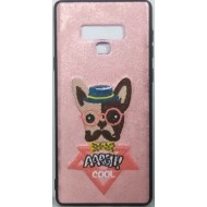 Capa Silicone Gel Com Desenho 3d Bordado Samsung Galaxy Note 9 Rosa