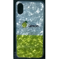 Capa De Silicio Bling Glitter Para Iphone X Limon