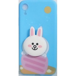 Cover Silicone With Doll 3d For Apple Iphone Xr (6.1) Blue