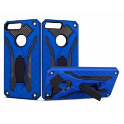 Cover Hybrid Heavy Duty With Kickstand Holder For Huawei Y6 2018 Blue