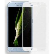 Protector De Vidrio 5d Completo Samsung Galaxy A6 Plus 2018 Blanco