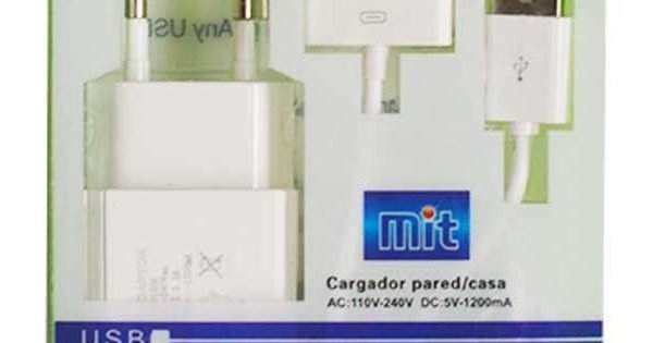 Cargador New Science Para Iphone 4/4s 220V 1.2A White