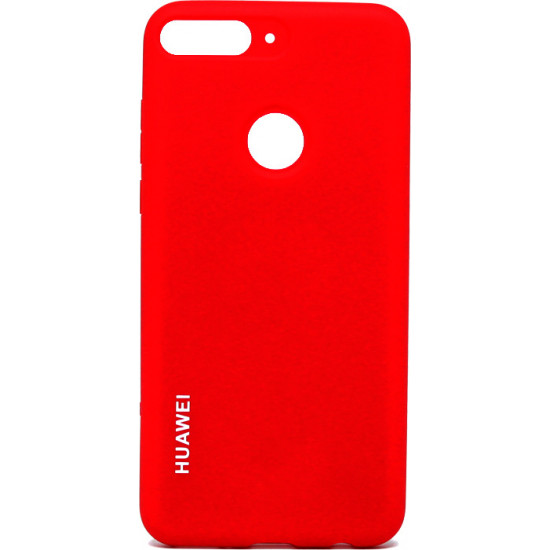 Capa Tpu+Lining Case Huawei Y7 2018 Rojo