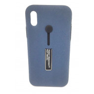 Capa Kickstand Matte Con Alza De Dedo Apple Iphone X (5.8) Azul