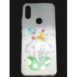 Silicone Case With  Design Xiaomi Redmi 7 Branco