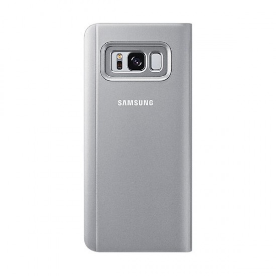 Samsung Galaxy S8 Plus S8 Clear View Flip Case + Ef-Zg935csegww Silver