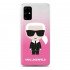 Tapa Dura De Samsung Galaxy S20 Karl Lagerfeld Gradiente Icónico Rosa