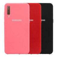 Capa Silicone Gel Samsung A7 2018 Vermelho Robusta