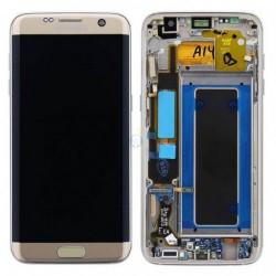 Touch+Lcd Com Frame Samsung S7 Edge G935 Gold