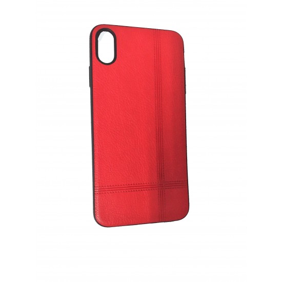 Leather Case For Apple Iphone Xs Max  Red