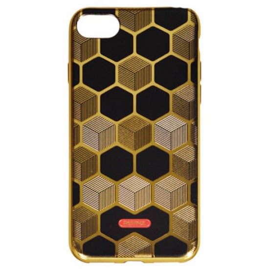 Remax 3d Printing Case Modelo 1 Para Iphone 7 (4.7) Black / Gold