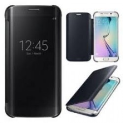 Flip Cover Clear View Standing Cover For Samsung Galaxy S7 G930 Normal Black