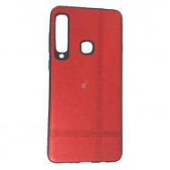 Capa De Couro Para Samsung Galaxy  A9 2018 Rojo