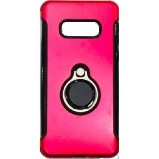 Silicone Case With Metal And Finger Ring Samsung Galaxy S10e Red