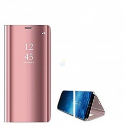 Flip Cover Clear View Standing Cover Samsung Galaxy A9 2018 Compatible Pink