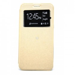 Flip Cover With Candy Samsung Galaxy J7 2017 J730 Golden