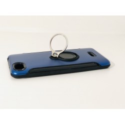 Silicone Case With Metal And Finger Ring  Redmi 6a Blue