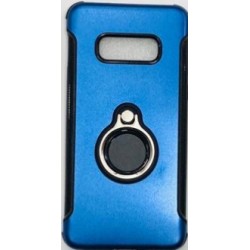 Silicone Case With Metal And Finger Ring Samsung Galaxy S10e Blue