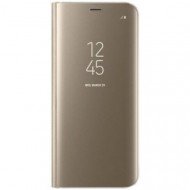 Capa Flip Cover Clear View Samsung Galaxy S9 Plus Dourado