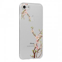 Apple Iphone Xr Silicone Case Flower Design Cherry