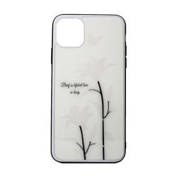 Hard Silicone Case With Flower Design Vennus Apple Iphone 11 Pro White Desert Rose