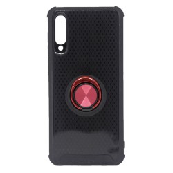 Silicone Case With Metal And Finger Ring Samsung Galaxy A50s Red