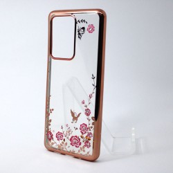 Capa With Flower Design Samsung Galaxy S11 Pink Gold