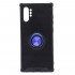 Capa De Silicio Con Metal Y Anillo De Dedo Samsung Galaxy Note 10 Plus Azul