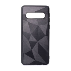 Silicone Prism Diamond Mat Case For Samsung Galaxy S10e Black