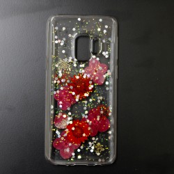 Capa De Silicone Vennus Real Flor Para Samsung Galaxy S9 Julia