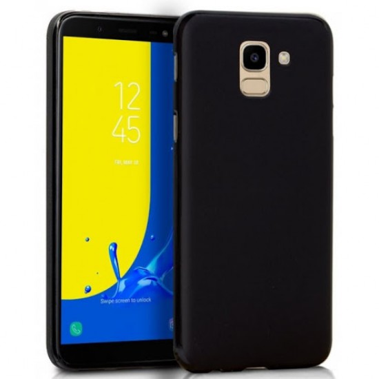 Silicone Cover Case Samsung Galaxy J6 Plus 2018 Black