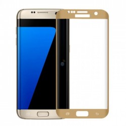 Screen Glass Protector Curved Samsung Galaxy S7 Gold