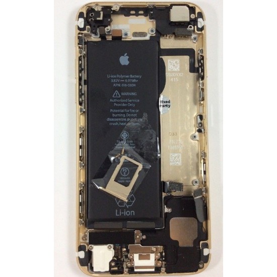 Tampa Traseira Apple Iphone 6g Com Flex Dourado