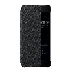 Flip Cover Com Janela Huawei Ascend P10 Cinza Smart Cover Black